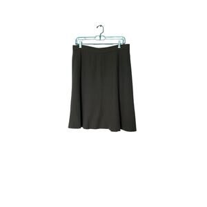 Valerie Steven’s Women’s Fully Lined Brown Wool Skirt Size 14.